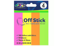 BLOCO ADESIVO P RECADO OFF STICK 76MMX19MM