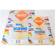 BLOCO AGAPE DESENHO 420X297MM 140G 20FLS PC/5BL