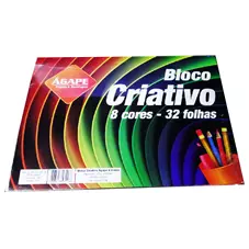 BLOCO CRIATIVO A3 8 CORES C/32 FLS