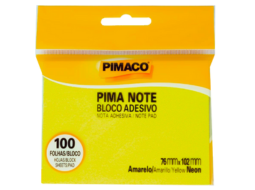 BLOCO PIMACO AMARELO NEON 76X102m 100fls