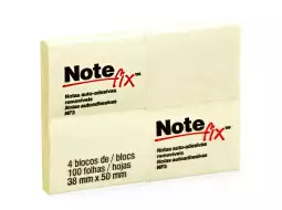 BLOCO RECADO ADESIVO NOTEFIX 38X50 C/100FLS 4BL