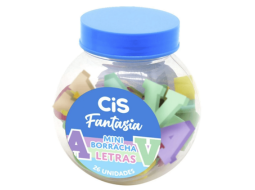 BORRACHA FANTASIA MINI PT C/26 ALFABETO