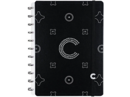 CADERNO CI MONOGRAM BLACK CRYSTALS BY SWAROVSKI GRANDE CIGD4350