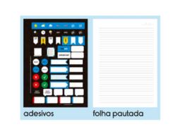 CADERNO UNIV C/D 1X1 KITDISC STYLUS 80FLS