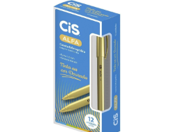 CANETA CIS ALFA 1,0 OURO C/12