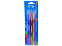 CANETA ESF CIS SPIRO 0,7MM GLOW BL C/5