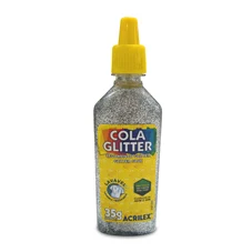 COLA GLITTER 35G PRATA 202 CX/12