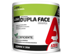 FITA DUPLA FACE DE PAPEL BRANCO ADERE DK350 12MMX30M