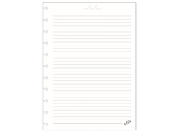 FOLHA KITDISC REFIL BRANCO CADERNO DISCO C/50FLS