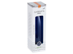 GARRAFA PLASTICA ESTAMPADA C/TAMPA AL - 700ML - MATELASSE AZUL