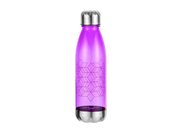 GARRAFA PLASTICA ESTAMPADA C/TAMPA AL - 700ML - MATELASSE ROXO