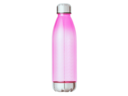 GARRAFA PLASTICA ESTAMPADA C/TAMPA AL - 700ML - ROSA PASTEL - ENJOY