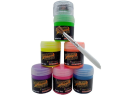 KIT ROSTINHO PINTADO 15ML FLUOR C/6CORES + PINCEL + GLITTER