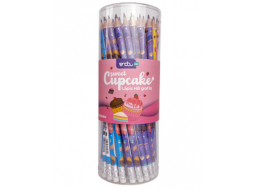 LAPIS HB GRAFITE C/ BORRACHA SWEET CUPCAKE PT C/72UN