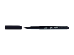 MARCADOR CIS BRUSH PRETO C/6