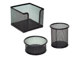 ORGANIZADOR DE MESA ARAMADO C/3 PCS PRETO