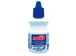 TINTA CARIMBO ASUPER RADEX TINCAR 40ML AZ C/12